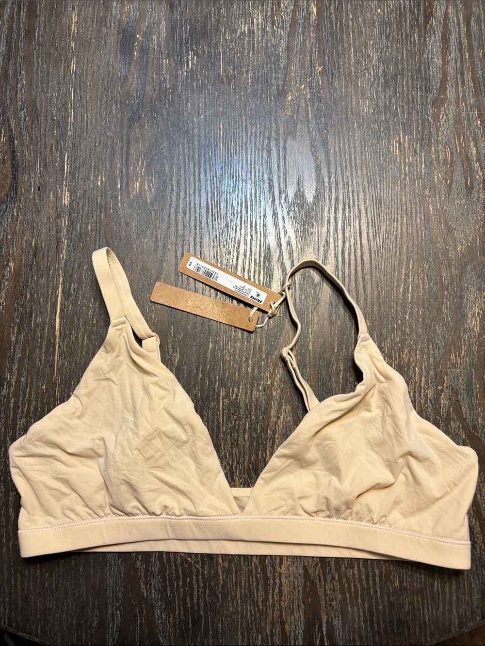 SKIMS Fits everybody sand NWT XL Triangle Bralette